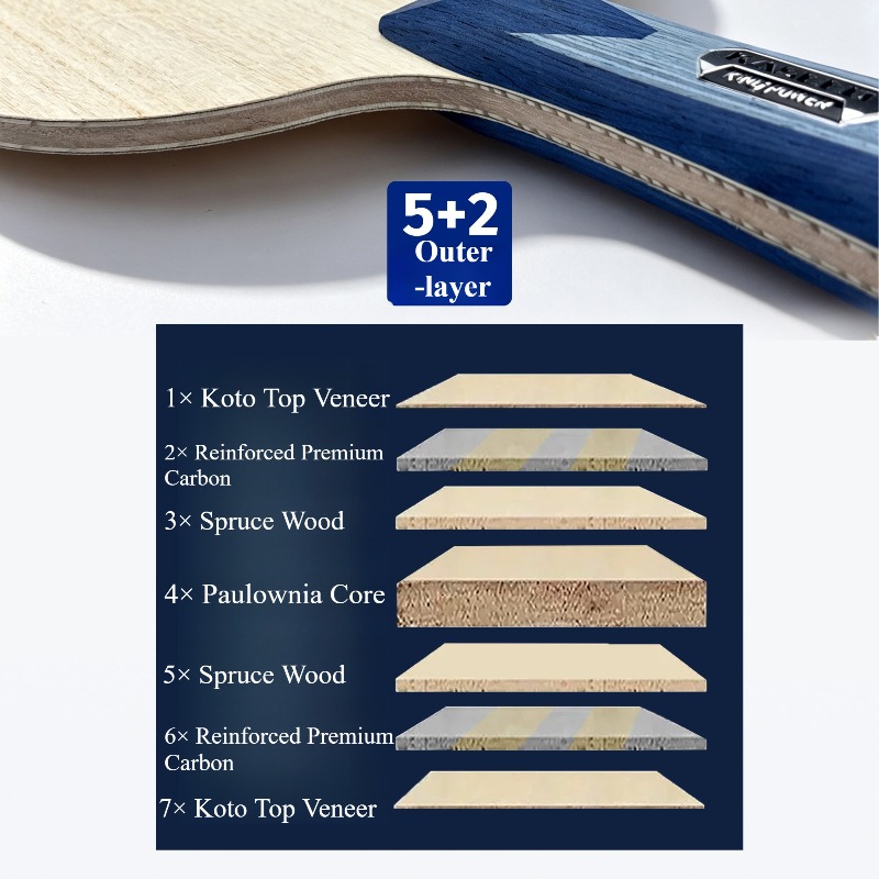 KASEED KING POWER S211 Pala de - Table Tennis Paddle reseña y precio